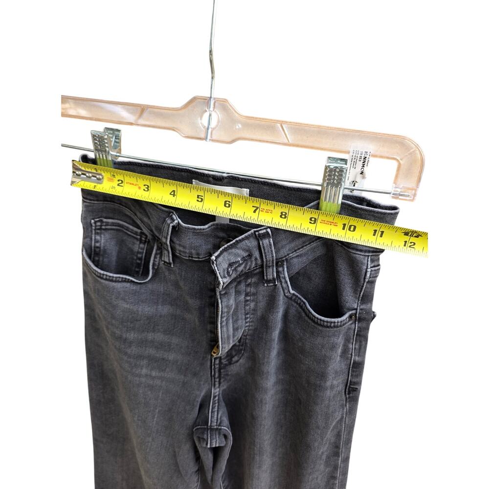 ​FRAME Le Slim Palazzo High-Rise Wide-Leg Jeans in FAME / Faded Black - Size 24 - Picture 7 of 10